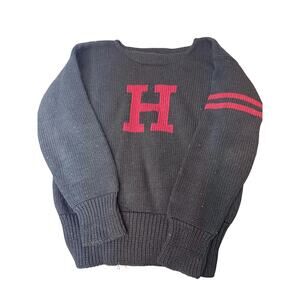 1950s Harvard Sweater Mens Small - Vintage Wool Crewneck